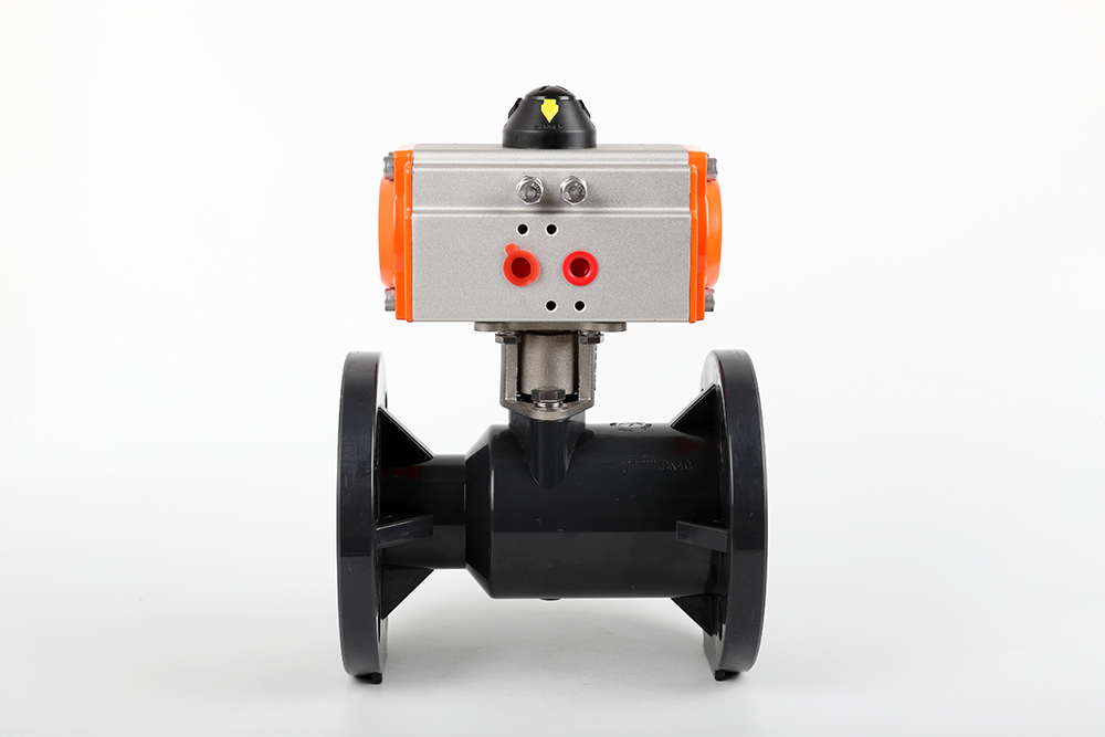 邳州气动法兰一体球阀